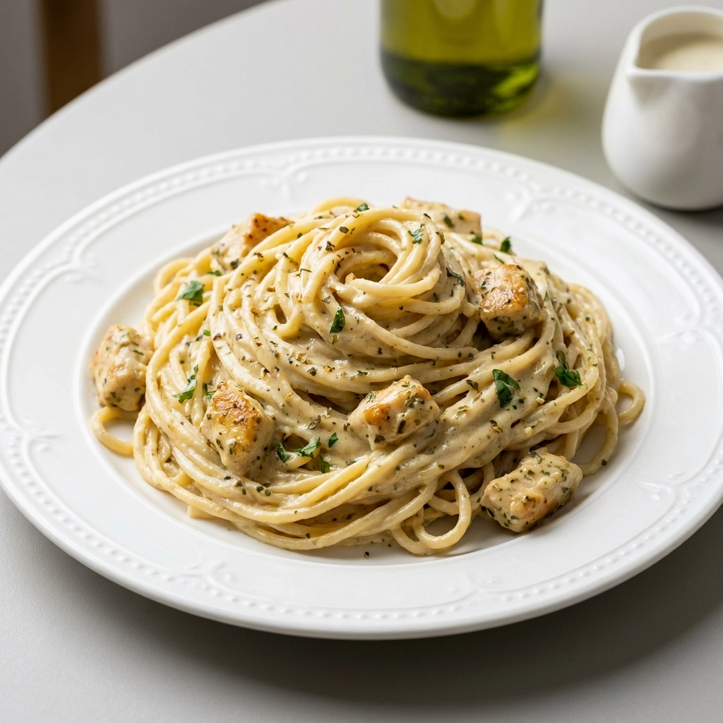 Creamy One Pot Chicken Alfredo Pesto Pasta: A Comforting Weeknight Masterpiece | Easy Pasta Dinner