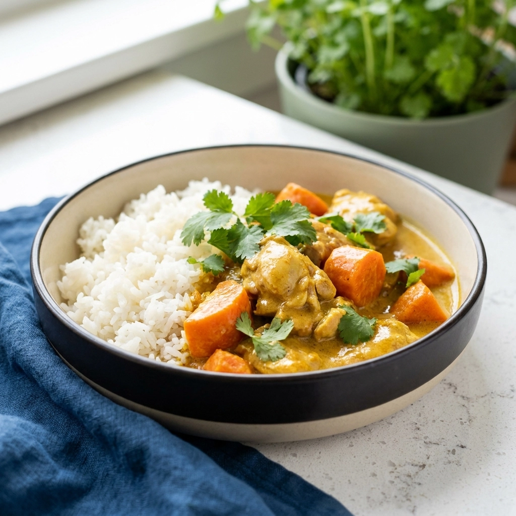 Creamy Crockpot Coconut Curry Chicken | Easy Slow Cooker Dinner Ideas