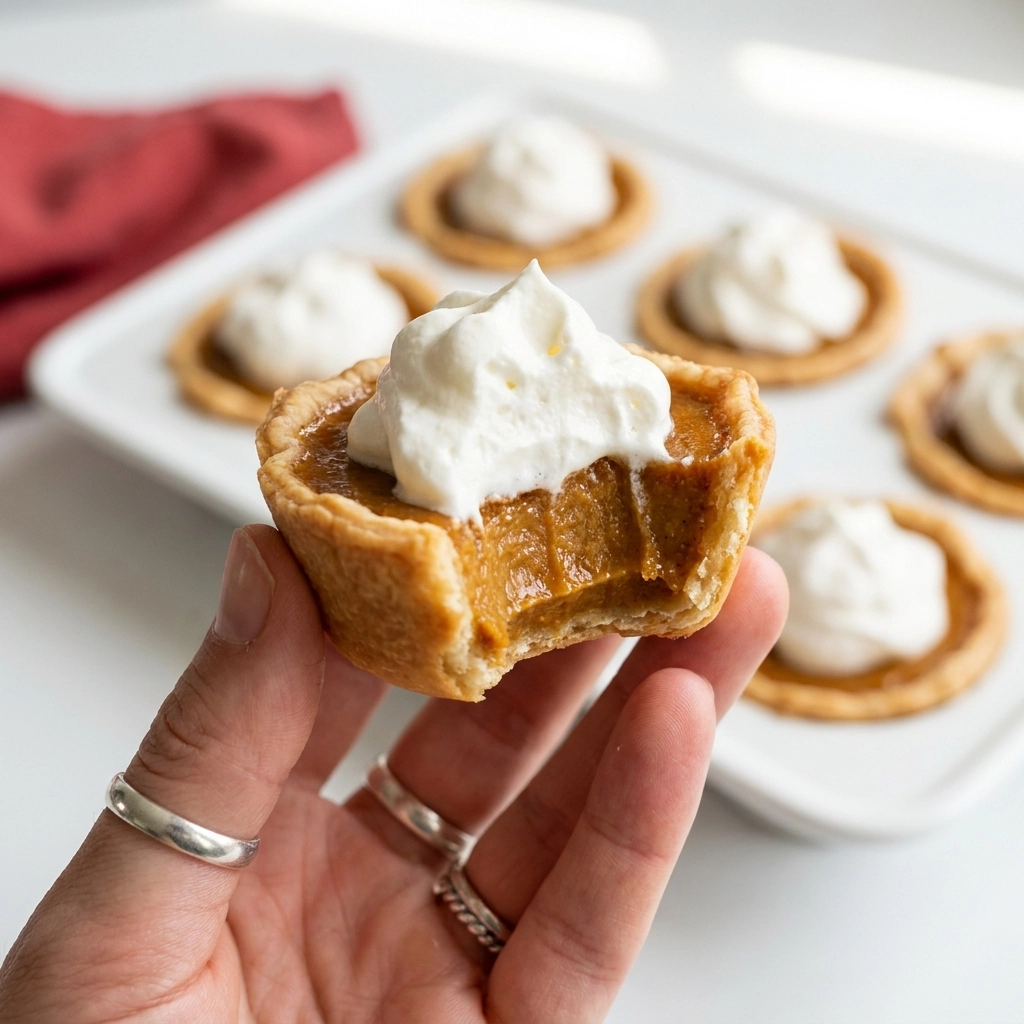 Mini Maple Pumpkin Pies | Easy Fall Dessert Recipes for Thanksgiving