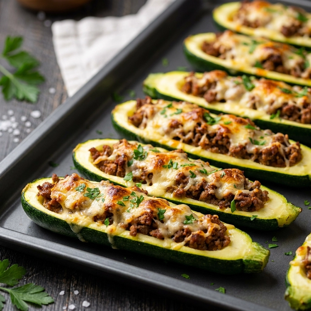 Easy Zucchini Stuffed With Meat Recipe: A Savory Garden Adventure | Stuffed Zucchini