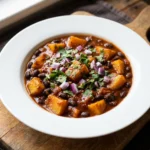 Hearty Crockpot Pumpkin Chili Recipe Easy Healthy Black Bean Meal | Cozy Fall Dinner