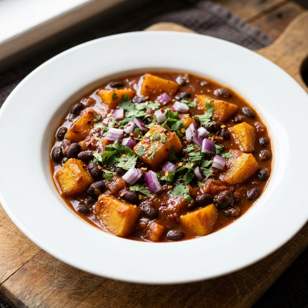 Hearty Crockpot Pumpkin Chili Recipe Easy Healthy Black Bean Meal | Cozy Fall Dinner