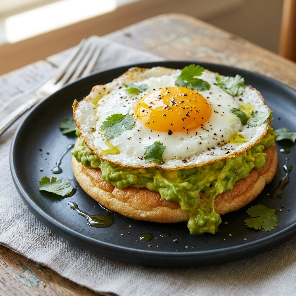 Fluffy Cloud Bread with Avocado & Egg – Your Keto Delight | Low Carb Breakfast Idea