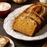 Pumpkin Banana Bread with Browned Butter Cream Cheese Frosting | Fall Baking Ideas