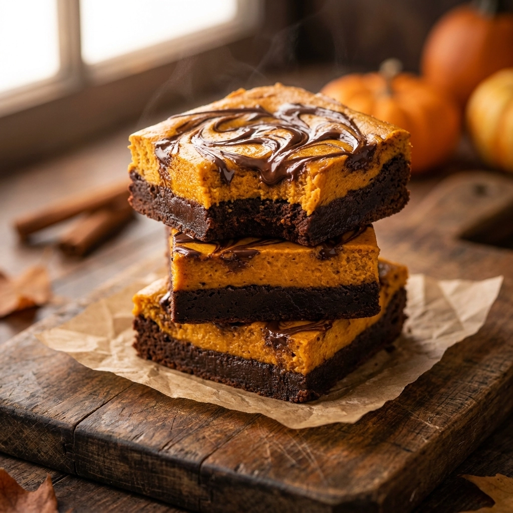 Pumpkin Brownies: A Rich and Fudgy Fall Favorite | Easy Pumpkin Dessert Recipes