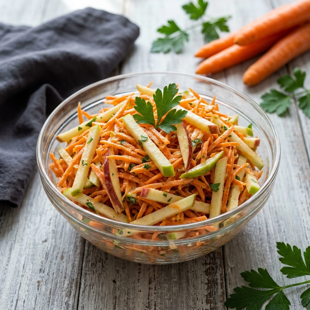 Carrot Apple Salad – A Crisp and Refreshing Delight | Easy Healthy Side Dish