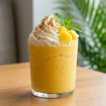 Creamy Tropical Mango Pineapple Smoothie Recipe Easy Homemade Coconut Milk Drink | Summer Smoothie