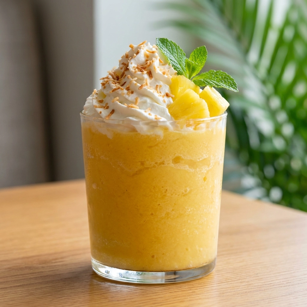 Creamy Tropical Mango Pineapple Smoothie Recipe Easy Homemade Coconut Milk Drink | Summer Smoothie