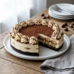 Tiramisu Cheesecake with Chocolate Espresso Cream | Easy No Bake Dessert Recipe