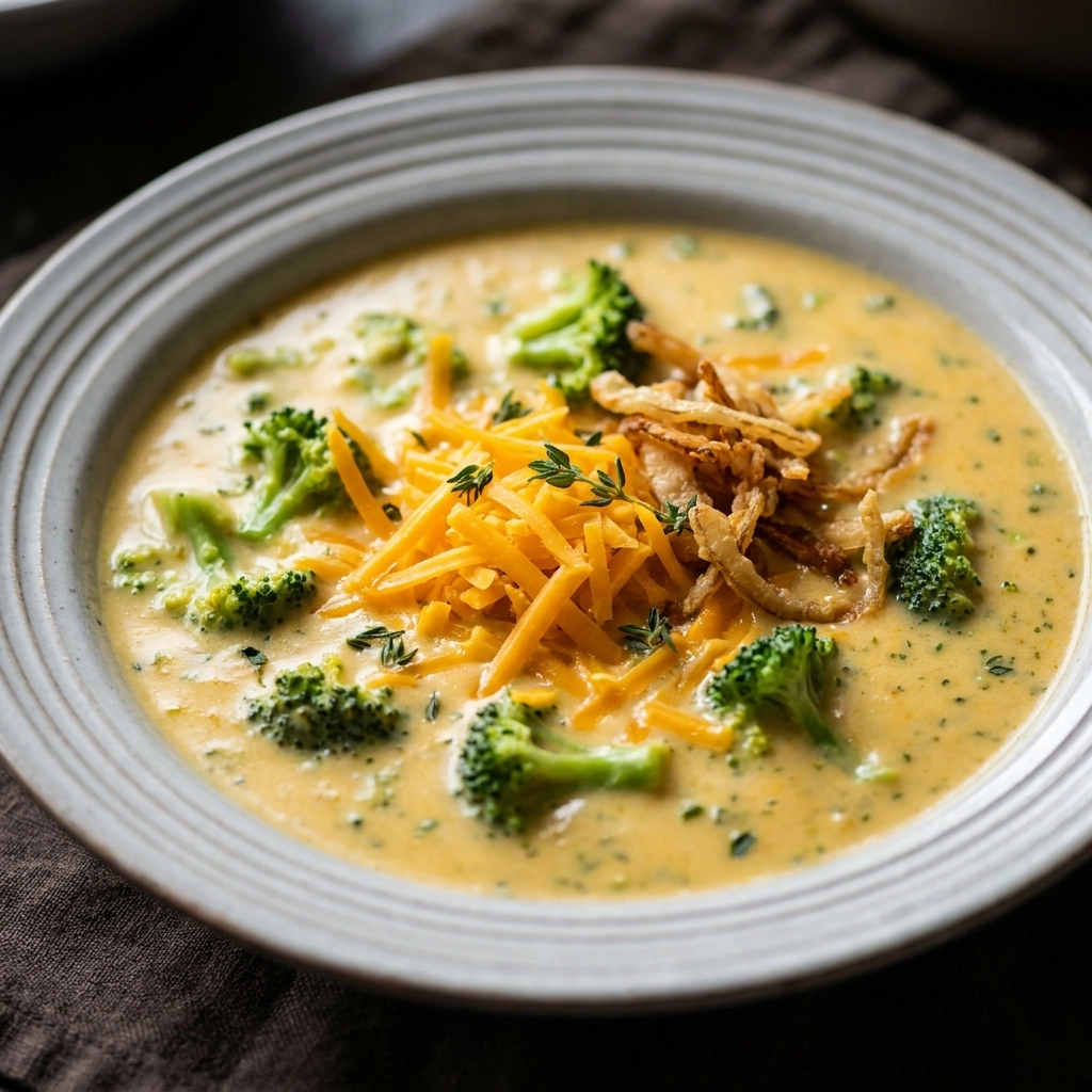 Creamy Broccoli Cheddar Soup: The Ultimate Comfort Bowl | Easy Homemade Soup Recipe
