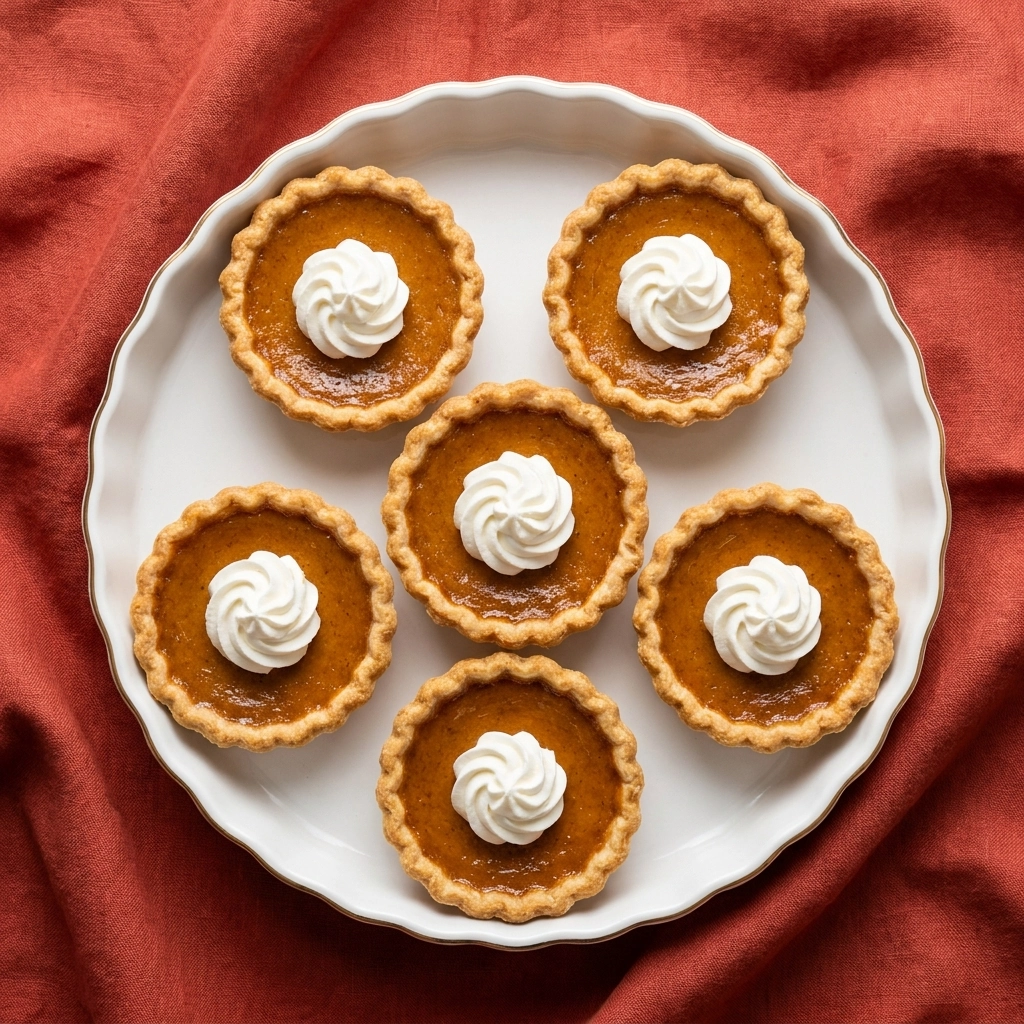Mini Maple Pumpkin Pies | Easy Fall Dessert Recipes for Thanksgiving