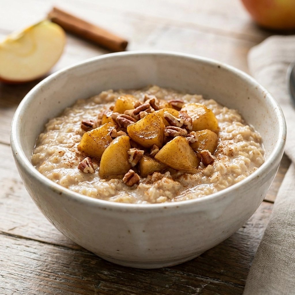 Cozy Slow Cooker Apple Cinnamon Oatmeal | Healthy Slow Cooker Breakfast Ideas