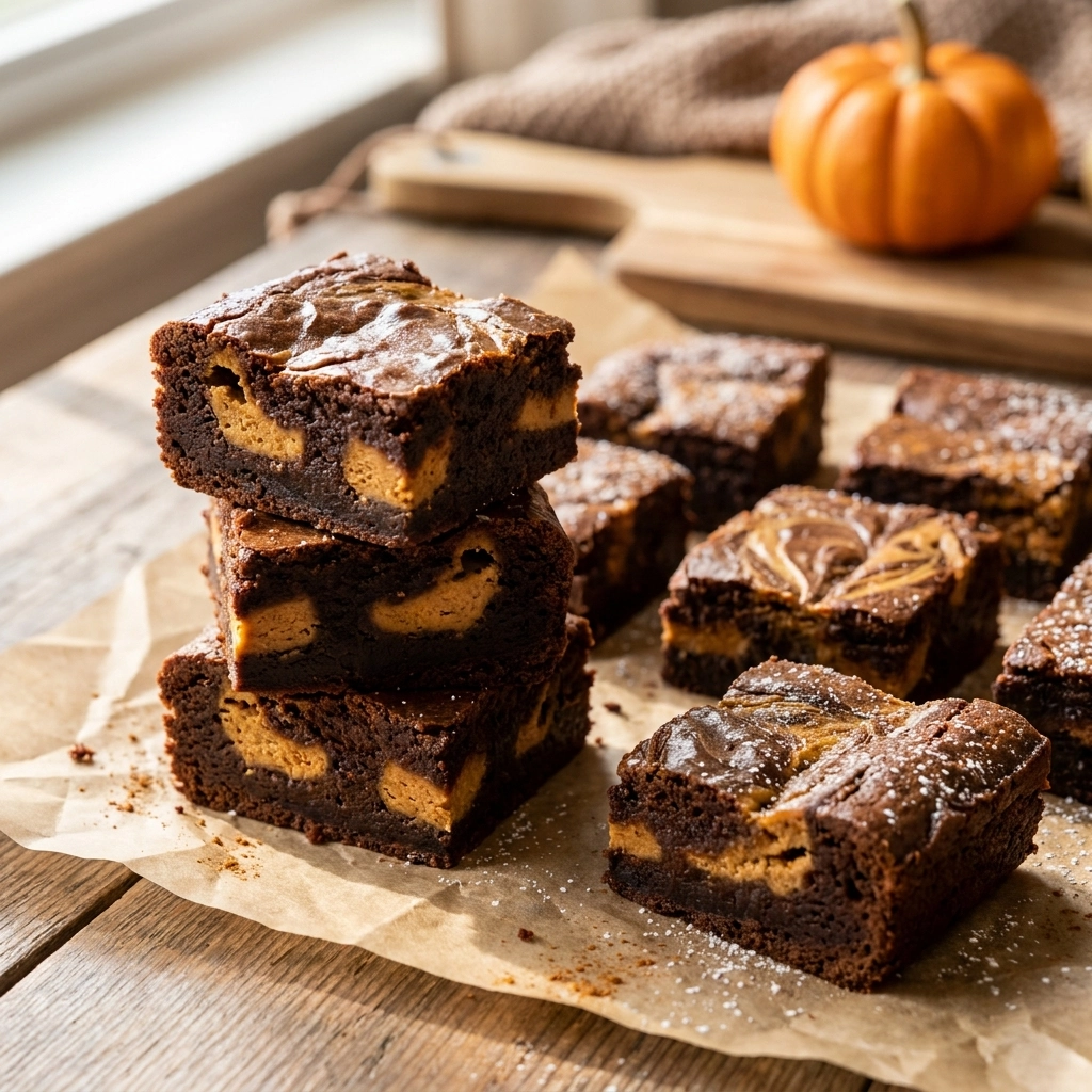 Pumpkin Brownies: A Rich and Fudgy Fall Favorite | Easy Pumpkin Dessert Recipes