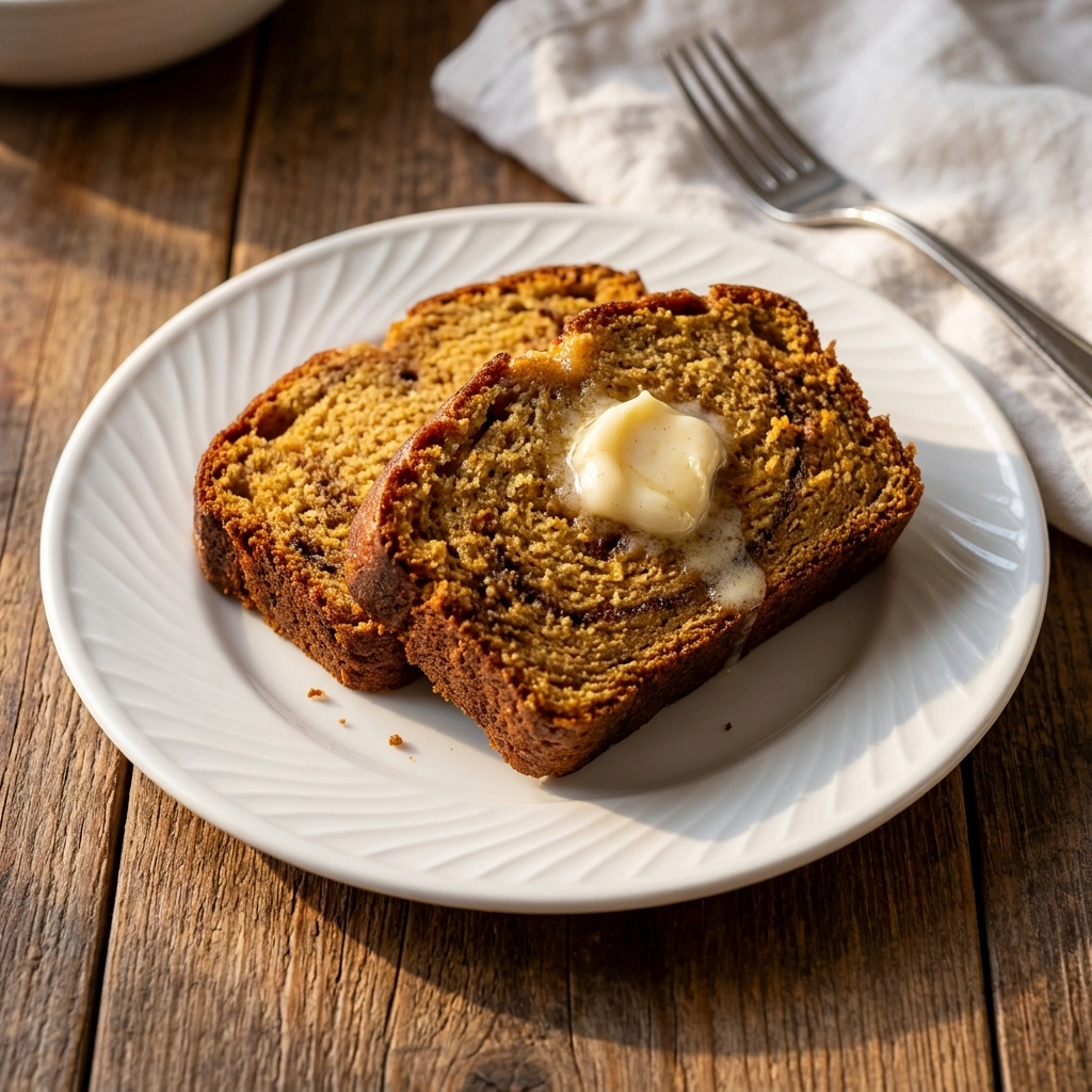 Pumpkin Banana Bread with Browned Butter Cream Cheese Frosting | Fall Baking Ideas