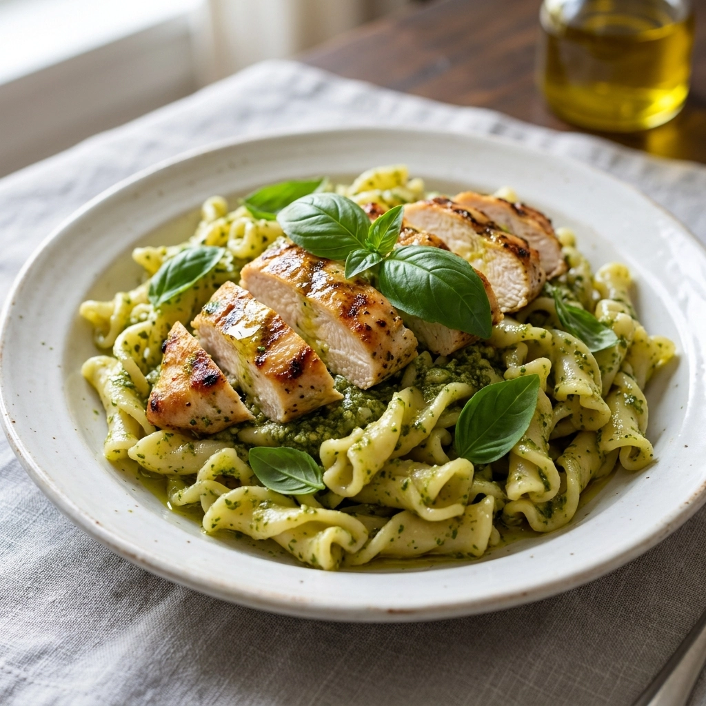 Easy Chicken Pesto Pasta Recipe | Quick Weeknight Dinner Idea