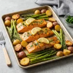 Maple Dijon Salmon Sheet Pan Dinner | Easy Healthy Weeknight Meal
