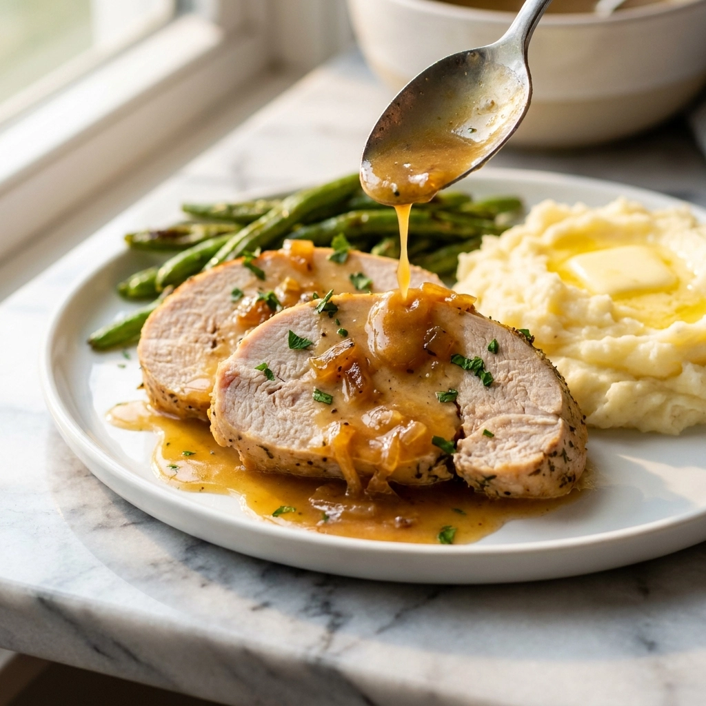 Juicy Slow Cooker Turkey Tenderloin with Garlic and Herbs | Easy Turkey Dinner