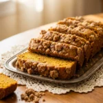 Soft Vegan Pumpkin Bread with Brown Sugar Streusel Topping | Easy Vegan Fall Baking